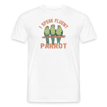 Perruche Perroquet Perroquet Propriétaire - T-shirt homme - blanc - Devant - AI Model Male 178 dark (178cm)