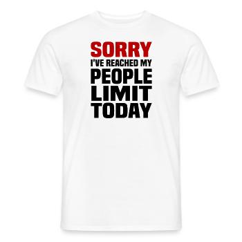 Misanthrope Antisocial Introvert - Men's T-Shirt - white - Front - AI Model Male 178 dark (178cm)