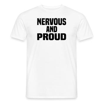 Misanthrope Antisocial Introvert - Men's T-Shirt - white - Front - AI Model Male 178 dark (178cm)