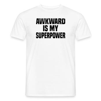 Misanthrope Antisocial Introvert - Men's T-Shirt - white - Front - AI Model Male 178 dark (178cm)