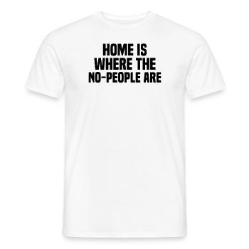 Misanthrop Menschenhasser Asozial Introvertiert - Männer T-Shirt - Weiß - Vorne - AI Model Male 178 dark (178cm)