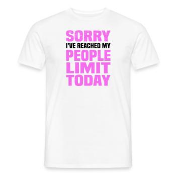 Misanthrope Antisocial Introvert - Men's T-Shirt - white - Front - AI Model Male 178 dark (178cm)