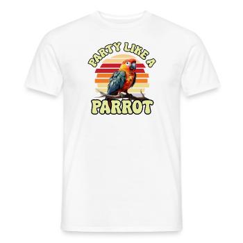 Perruche Perruche Oiseau Perruche Propriétaire - T-shirt homme - blanc - Devant - AI Model Male 178 dark (178cm)