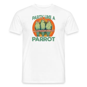 Perruche Perruche Oiseau Perruche Propriétaire - T-shirt homme - blanc - Devant - AI Model Male 178 dark (178cm)