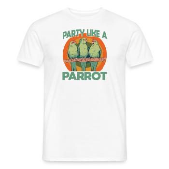 Perruche Perruche Oiseau Perruche Propriétaire - T-shirt homme - blanc - Devant - AI Model Male 178 dark (178cm)