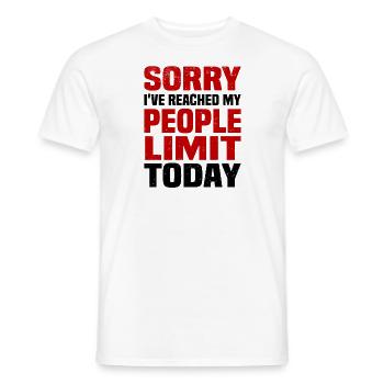 Misanthrope Antisocial Introvert - Men's T-Shirt - white - Front - AI Model Male 178 dark (178cm)