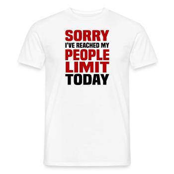 Misanthrop Menschenhasser Asozial Introvertiert - Männer T-Shirt - Weiß - Vorne - AI Model Male 178 dark (178cm)