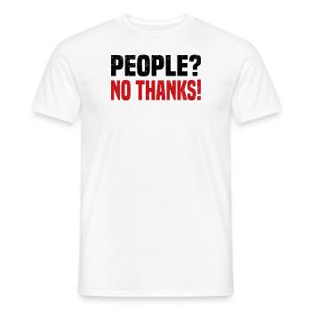 Misanthrope Antisocial Introvert - Men's T-Shirt - white - Front - AI Model Male 178 dark (178cm)