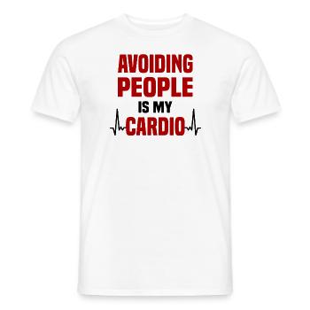 Misanthrope Antisocial Introvert - Men's T-Shirt - white - Front - AI Model Male 178 dark (178cm)