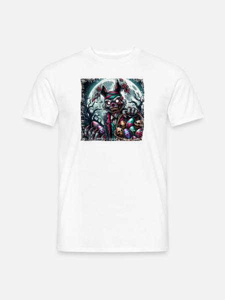 Easter Easter Bunny Zombie Horror Grunge - Men's T-Shirt - white
