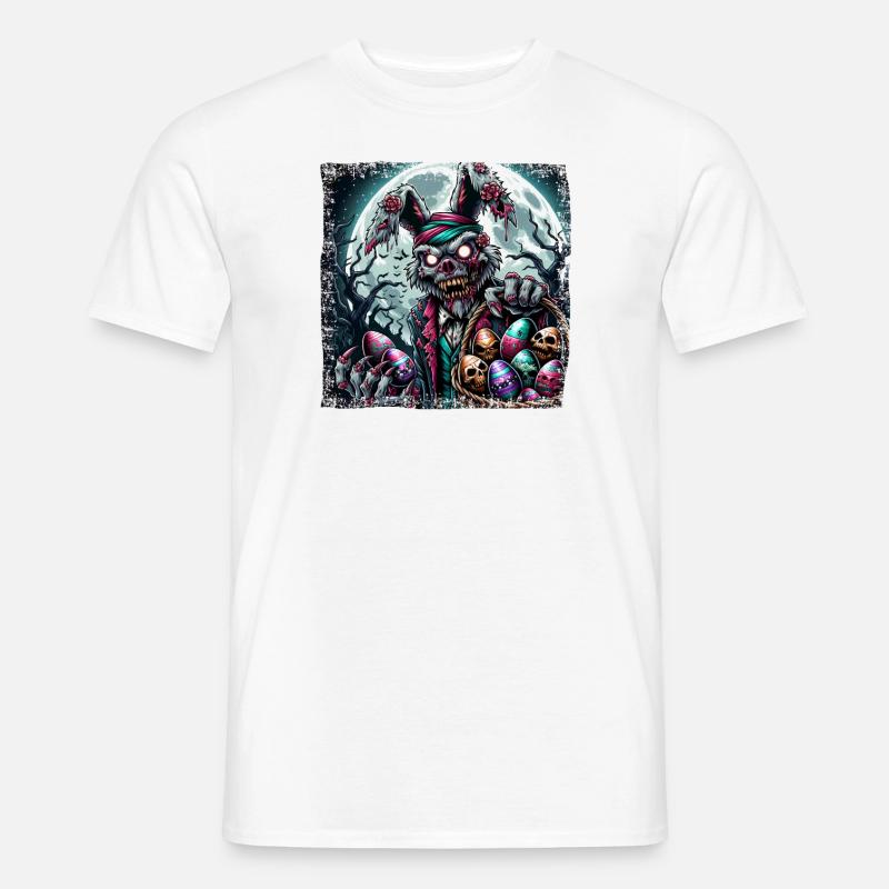 Easter Easter Bunny Zombie Horror Grunge - Men’s T-shirt - white