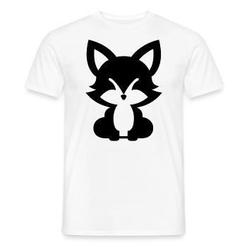 Renard - T-shirt homme - blanc - Devant - AI Model Male 178 dark (178cm)