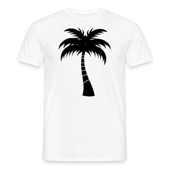 palma - T-shirt uomo - bianco - Fronte - AI Model Male 178 dark (178cm)