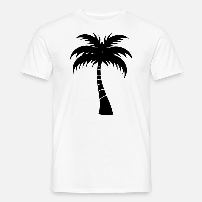 Palme - Männer T-Shirt - Weiß