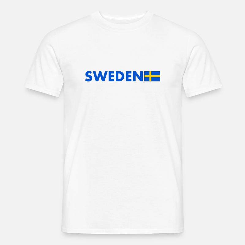 Schweden - Männer T-Shirt - Weiß