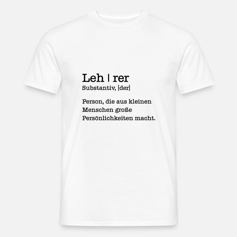 Lehrer Geschenk Student Schule - Männer T-Shirt - Weiß