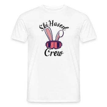 Ski Haserl Crew - Männer T-Shirt - Weiß - Vorne - AI Model Male 178 dark (178cm)