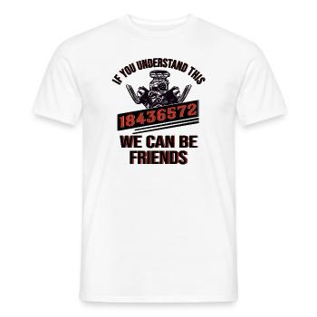 Auto Mécanicien V8 Moteur Fan voiture - T-shirt homme - blanc - Devant - AI Model Male 178 dark (178cm)