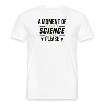 Étudiant physique Université science électron - T-shirt homme - blanc - Devant - AI Model Male 178 dark (178cm)