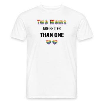 LBGBTQ LGBT Mother Lesbian Gay Gay Gay Marriage Mom - Men's T-Shirt - white - Front - AI Model Male 178 dark (178cm)