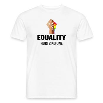 Fist Equality Equality LGBTQ Gender - Men's T-Shirt - white - Front - AI Model Male 178 dark (178cm)