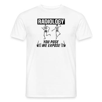 Health Technician Student Radiologist Röntgen - Men's T-Shirt - white - Front - AI Model Male 178 dark (178cm)