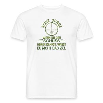 Crosshairs Gamer Saying Hunter Sports Shooter - Men's T-Shirt - white - Front - AI Model Male 178 dark (178cm)