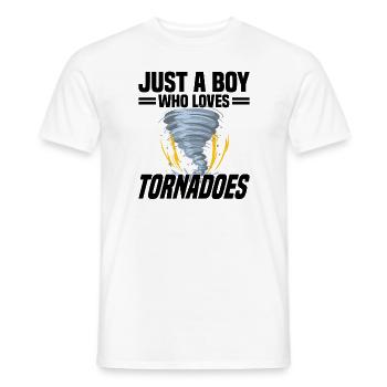 Tornadojäger Tornado Tornado Chaser Wirbelsturm - Männer T-Shirt - Weiß - Vorne - AI Model Male 178 dark (178cm)