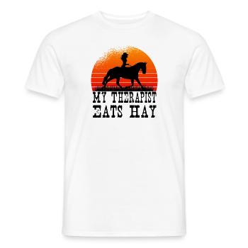 Rodeo Western Cowboy Wilder Westen - Männer T-Shirt - Weiß - Vorne - AI Model Male 178 dark (178cm)