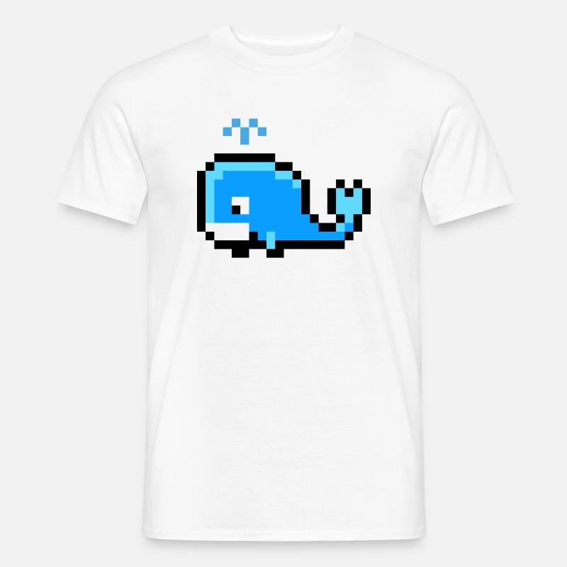 Wal - Männer T-Shirt - Weiß