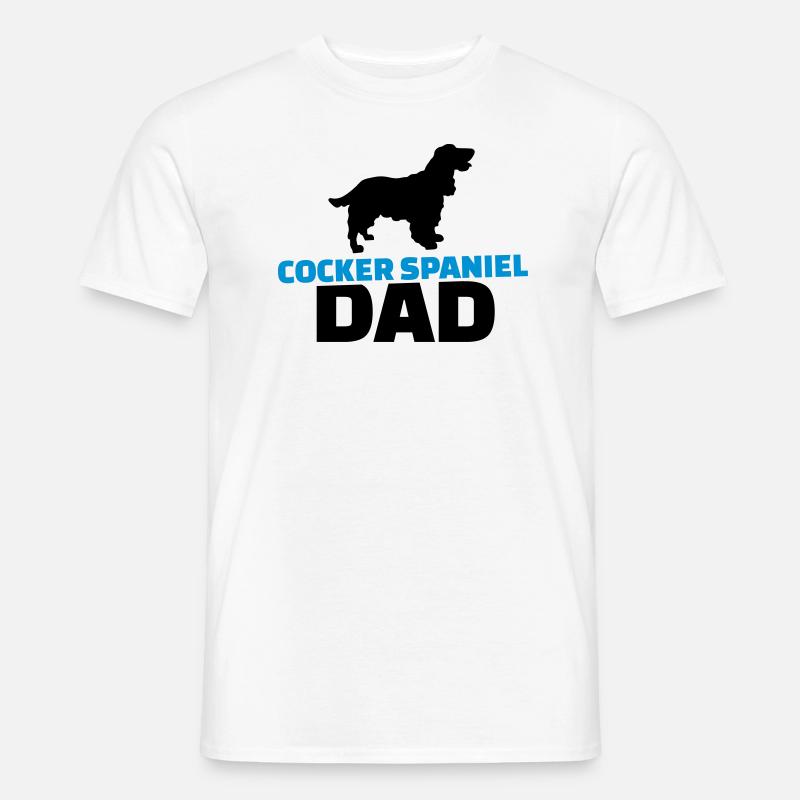 Cocker Spaniel Dad - T-shirt homme - blanc