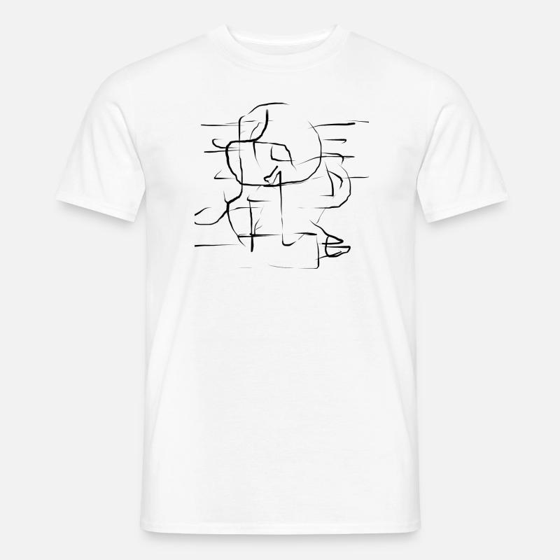 Muster 1 - Männer T-Shirt - Weiß
