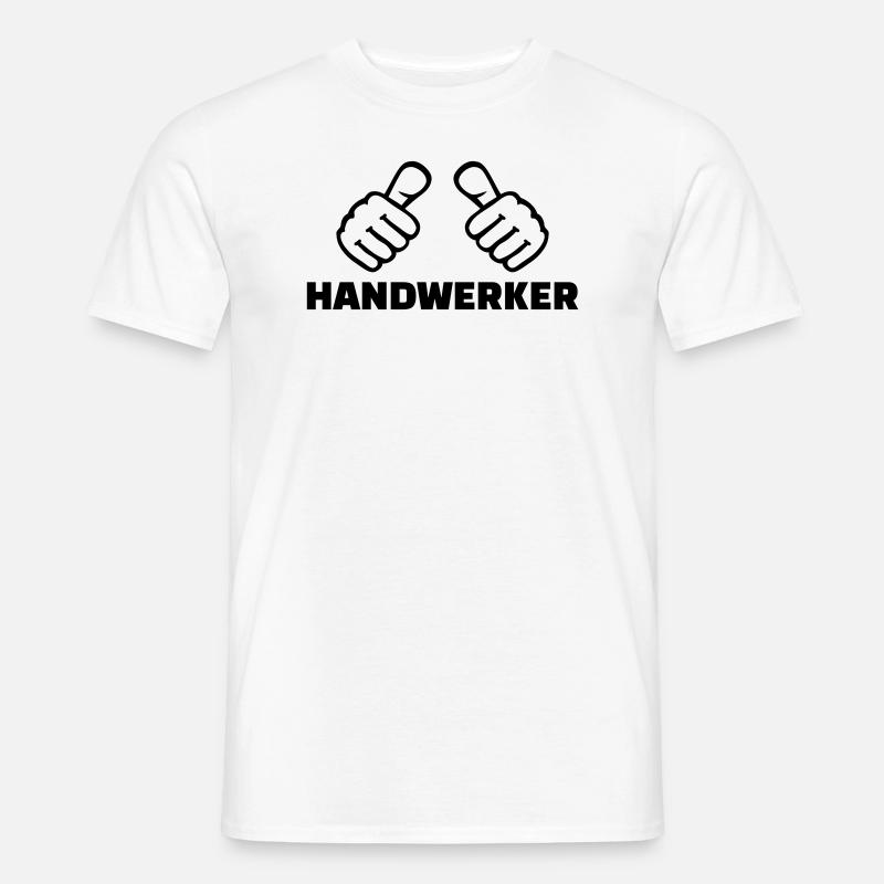 Handwerker - Männer T-Shirt - Weiß