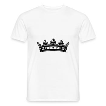 Symbole de la couronne - T-shirt homme - blanc - Devant - AI Model Male 178 dark (178cm)