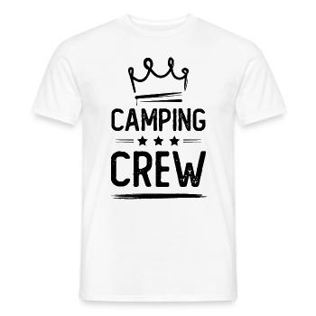 Camping Crew - Men's T-Shirt - white - Front - AI Model Male 178 dark (178cm)