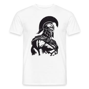 Spartan Gym Gladiateur Muscles Musculation - T-shirt homme - blanc - Devant - AI Model Male 178 dark (178cm)