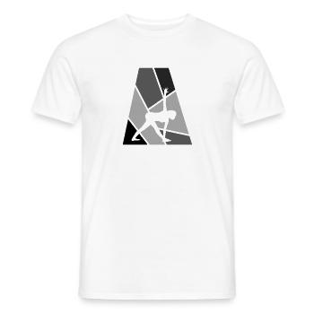 Vinyasa Power Meditation - Men's T-Shirt - white - Front - AI Model Male 178 dark (178cm)