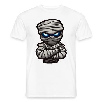 Mumie Halloween Comic - Männer T-Shirt - Weiß - Vorne - AI Model Male 178 dark (178cm)