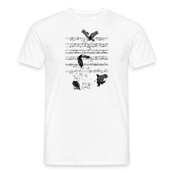 Adler Music Sheet Music Cadeau - T-shirt homme - blanc - Devant - AI Model Male 178 dark (178cm)