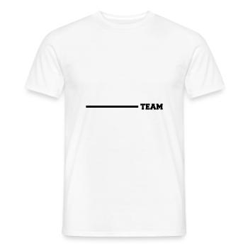 ligne d’équipe - T-shirt homme - blanc - Devant - AI Model Male 178 dark (178cm)