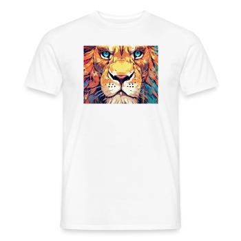 The Majestic Roar of Color - Männer T-Shirt - Weiß - Vorne - AI Model Male 178 dark (178cm)