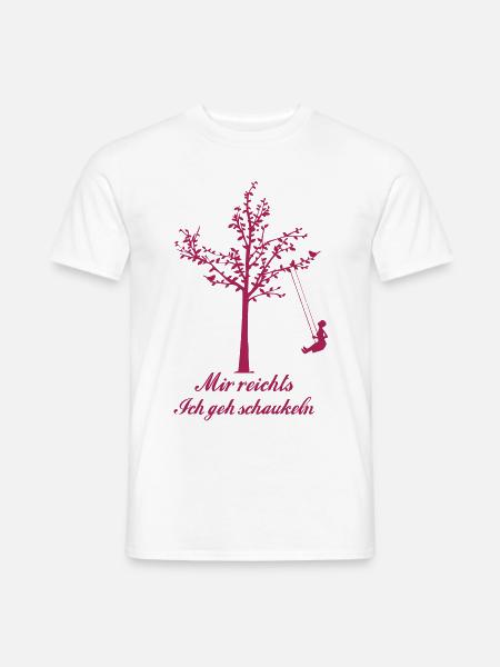Mir reichts ich geh schaukeln - Männer T-Shirt - Weiß