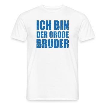 Je suis le grand frère - T-shirt homme - blanc - Devant - AI Model Male 178 dark (178cm)