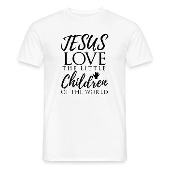 Werdet wie die Kinder, Christlich, Jesus - Männer T-Shirt - Weiß - Vorne - AI Model Male 178 dark (178cm)