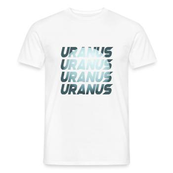 Uranus Design - Men's T-Shirt - white - Front - AI Model Male 178 dark (178cm)