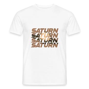 Saturn Design - Männer T-Shirt - Weiß - Vorne - AI Model Male 178 dark (178cm)