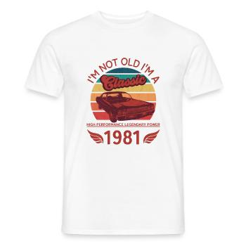 I'm not old I'm a Classic - Men's T-Shirt - white - Front - AI Model Male 178 dark (178cm)