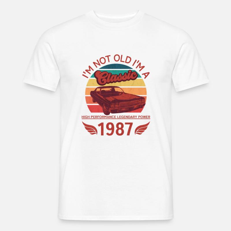 Ich bin nicht alt, ich bin ein Klassiker - Männer T-Shirt - Weiß