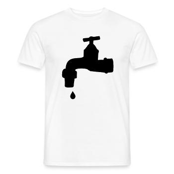 Wasserhahn - Klempner - Männer T-Shirt - Weiß - Vorne - AI Model Male 178 dark (178cm)