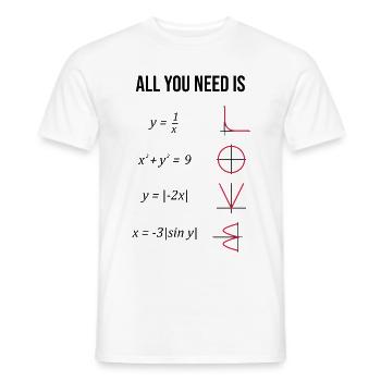 Mathe. Mathelehrer. Mathematiker. Geschenk - Men's T-Shirt - white - Front - AI Model Male 178 dark (178cm)